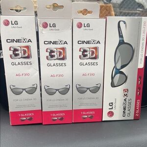 LG Cinema 3D Glasses Set of 5 total